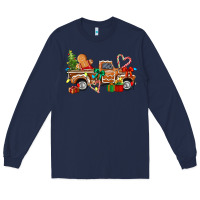 Navy gingerbread truck Long Sleeve Tee - texasbilliewilder