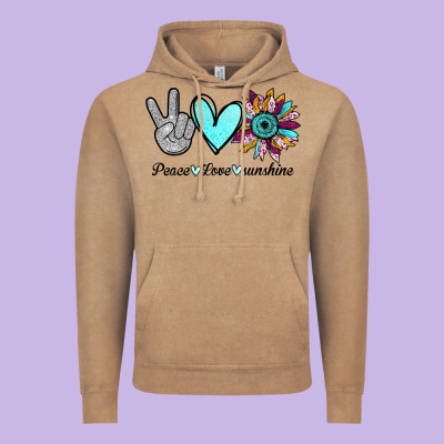 Peace Love Sunshine Vintage Hoodie Designed By Bettercallsaul