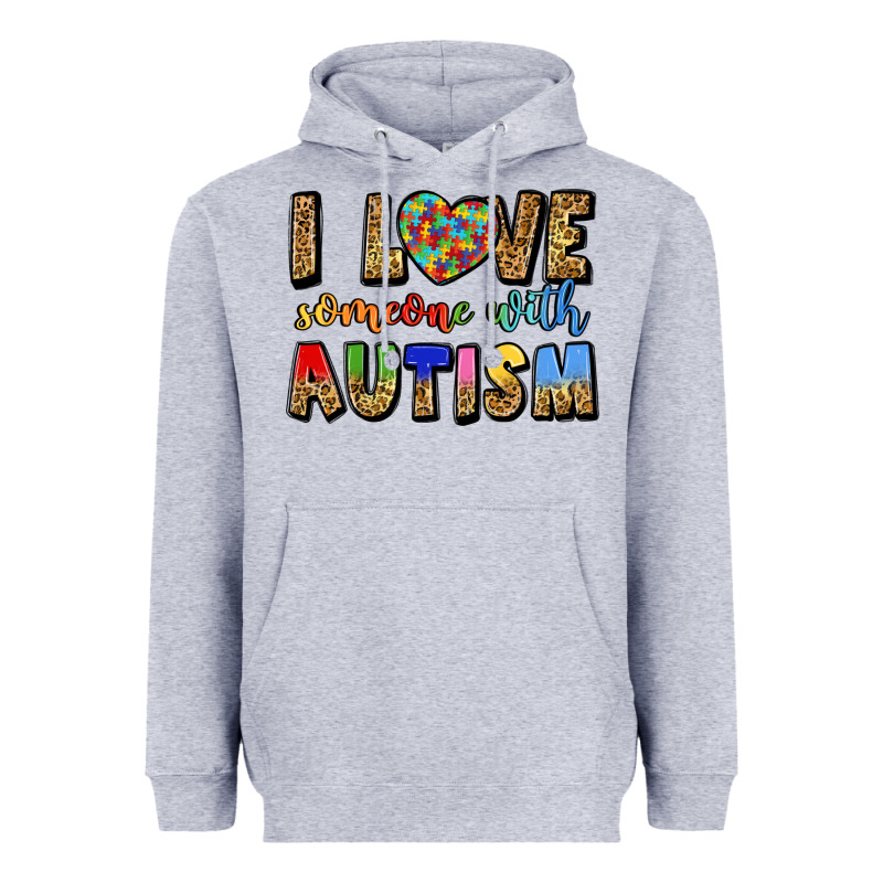 I Love Someone With Autism Heavyweight Hoodie by LillyAllenDesigns | Teevron