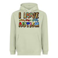 Matcha i love someone with autism Heavyweight Hoodie - LillyAllenDesigns