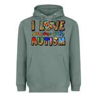Sage i love someone with autism Heavyweight Hoodie - LillyAllenDesigns
