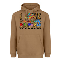 Toasted Coconut i love someone with autism Heavyweight Hoodie - LillyAllenDesigns