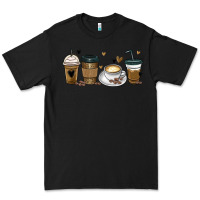 Black coffee latte coffee cups Premium Tee - MaliasSmallBusiness