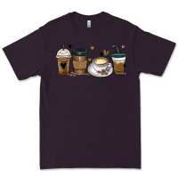 Plum coffee latte coffee cups Premium Tee - MaliasSmallBusiness