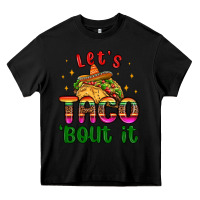 Black let s taco bout it Heavy Core Tee - MaliasSmallBusiness