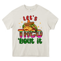 Cream let s taco bout it Heavy Core Tee - MaliasSmallBusiness