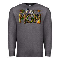Charcoal Heather Boy Mom Premium Sweatshirt - CowhideDigitalArt