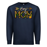 Navy Boy Mom Premium Sweatshirt - CowhideDigitalArt