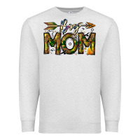Oatmeal Heather Boy Mom Premium Sweatshirt - CowhideDigitalArt