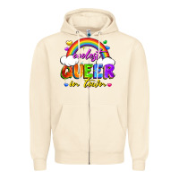 Sandshell Coolest queer in town Zipper Hoodie - FaDigitalArtStudio