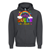Smoke Coolest queer in town Zipper Hoodie - FaDigitalArtStudio