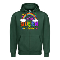 Sports Green Coolest queer in town Zipper Hoodie - FaDigitalArtStudio