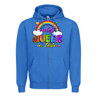 True Royal Coolest queer in town Zipper Hoodie - FaDigitalArtStudio