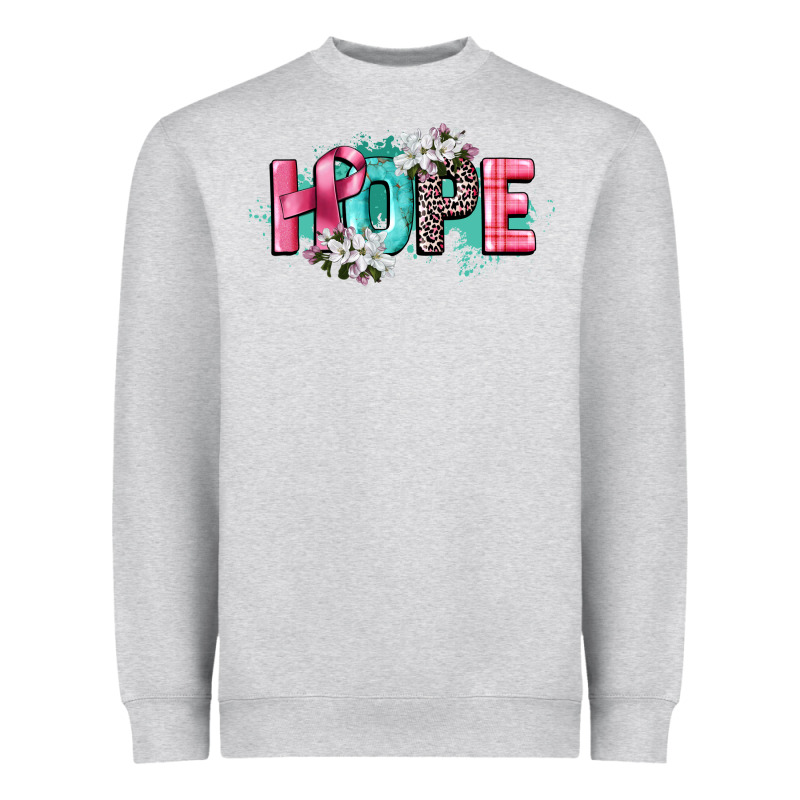 Hope Cancer Awareness Heavyweight Sweatshirt by CowGirlArtShop | Teevron