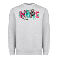 Heather Grey hope cancer awareness Heavyweight Sweatshirt - CowGirlArtShop