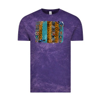 Cloud Purple Aztec Leopard Glitter Brushstrokes Vintage Tee - Bettercallsaul