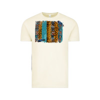 Aztec Leopard Glitter Brushstrokes Vintage Tee | Teevron