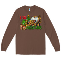 Chestnut I dig Christmas Long Sleeve Tee - NancyCooperArtShop