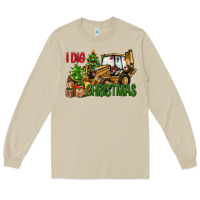 Mushroom I dig Christmas Long Sleeve Tee - NancyCooperArtShop