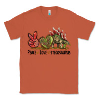 Copper Peace Love Stegosaurus Classic Tee - LillyAllenDesigns