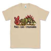 Mushroom Peace Love Stegosaurus Classic Tee - LillyAllenDesigns