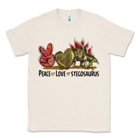 Natural Peace Love Stegosaurus Classic Tee - LillyAllenDesigns