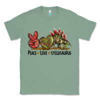 Sage Peace Love Stegosaurus Classic Tee - LillyAllenDesigns