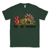 Sports Green Peace Love Stegosaurus Classic Tee - LillyAllenDesigns