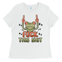 White fuck this shit Ladies Tee - MaliasSmallBusiness