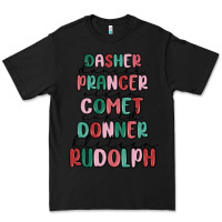 Black dasher dancer prancer vixer comet cupid donner bli Premium Tee - MaliasSmallBusiness