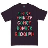 Plum dasher dancer prancer vixer comet cupid donner bli Premium Tee - MaliasSmallBusiness