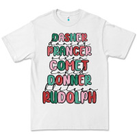 White dasher dancer prancer vixer comet cupid donner bli Premium Tee - MaliasSmallBusiness