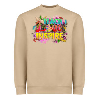 Mushroom teach love inspire Heavyweight Sweatshirt - CowGirlArtShop