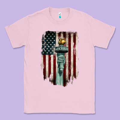 Statue Of Liberty Torch Classic Tee Designed By Barkaloodesign