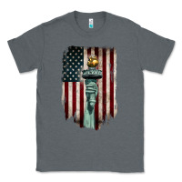 Charcoal Heather statue of liberty torch Classic Tee - BarkalooDesign