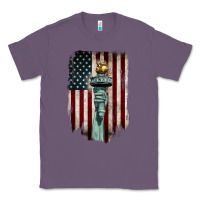 Lavender statue of liberty torch Classic Tee - BarkalooDesign