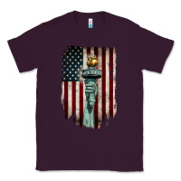 Plum statue of liberty torch Classic Tee - BarkalooDesign
