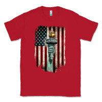 Red statue of liberty torch Classic Tee - BarkalooDesign