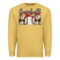 Antique Gold Baseball Mom Premium Sweatshirt - CowhideDigitalArt