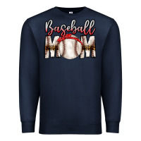 Navy Baseball Mom Premium Sweatshirt - CowhideDigitalArt