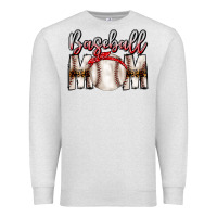 Oatmeal Heather Baseball Mom Premium Sweatshirt - CowhideDigitalArt