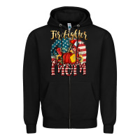 Black Firefighter mom Zipper Hoodie - FaDigitalArtStudio