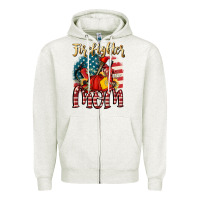 Oatmeal Heather Firefighter mom Zipper Hoodie - FaDigitalArtStudio