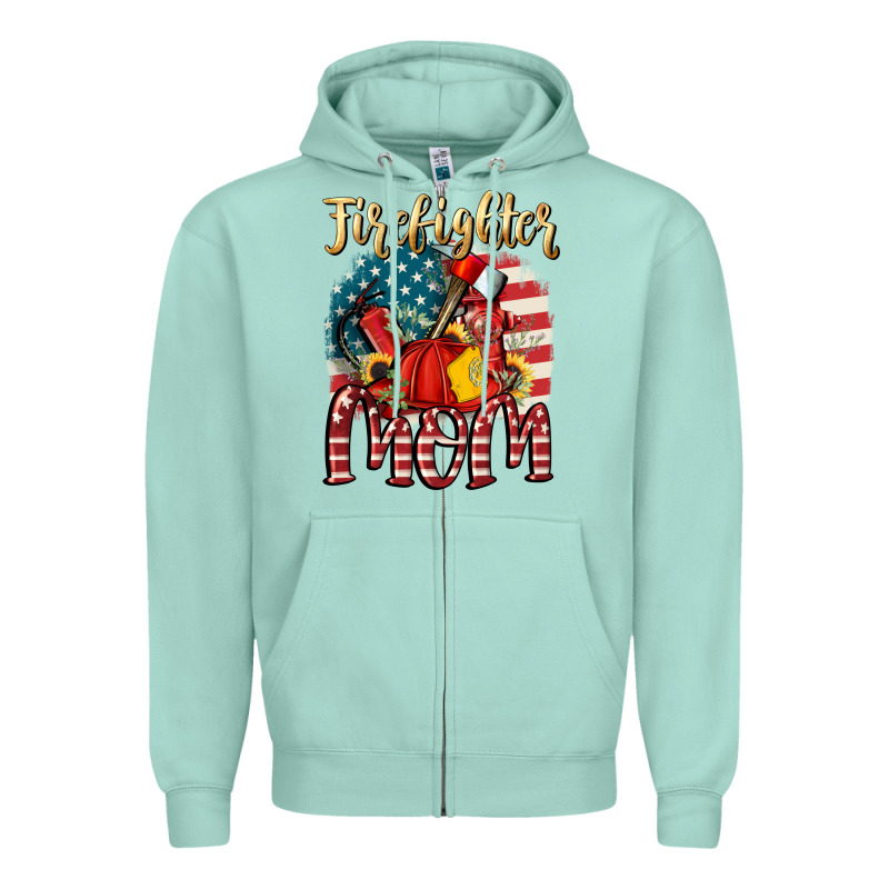 Firefighter Mom Zipper Hoodie by FaDigitalArtStudio | Teevron