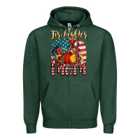 Sports Green Firefighter mom Zipper Hoodie - FaDigitalArtStudio