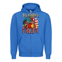 True Royal Firefighter mom Zipper Hoodie - FaDigitalArtStudio