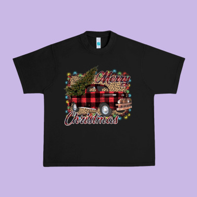 Merry Christmas Truck Urban Heavy Tee Designed By Bettercallsaul