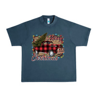 Midnight Navy Merry Christmas Truck Urban Heavy Tee - Bettercallsaul