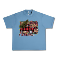 Pebble Blue Merry Christmas Truck Urban Heavy Tee - Bettercallsaul