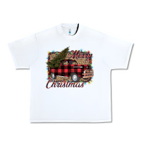 White Merry Christmas Truck Urban Heavy Tee - Bettercallsaul
